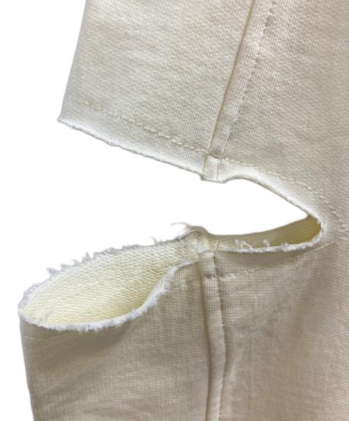 FRAY ID（フレイ アイディー）FRAY ID (フレイ アイディー) カットアウトスウェットパンツ ベージュ 未使用品の古着・服飾アイテム