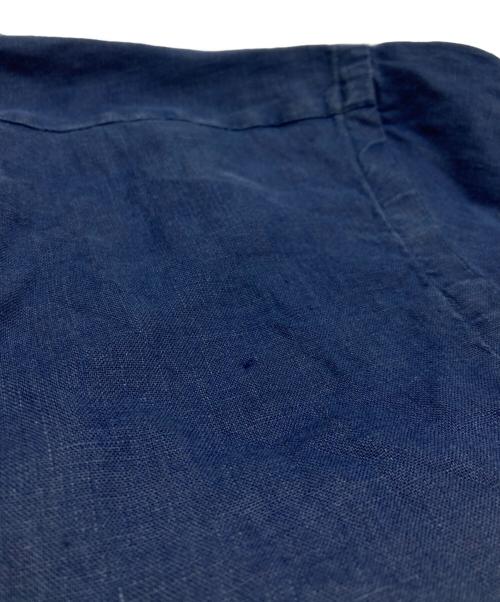 RALPH LAUREN（ラルフローレン）RALPH LAUREN (ラルフローレン) クラシックフィットボタンダウンリネンシャツ ネイビー サイズ:XSの古着・服飾アイテム