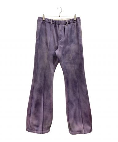 中古・古着通販】TAAKK (ターク) LEATHER COATING JERSEY TRACK PANTS