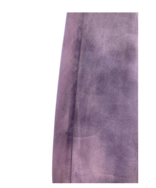TAAKK（ターク）TAAKK (ターク) LEATHER COATING JERSEY  TRACK PANTS パープル サイズ:3の古着・服飾アイテム