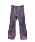 TAAKK（ターク）の古着「LEATHER COATING JERSEY  TRACK PANTS」｜パープル