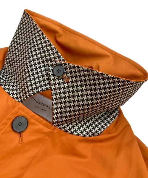 TOMORROW LAND（トゥモローランド）TOMORROW LAND (トゥモローランド) コットンナイロンツイル ステンカラーコート オレンジ サイズ:Mの古着・服飾アイテム