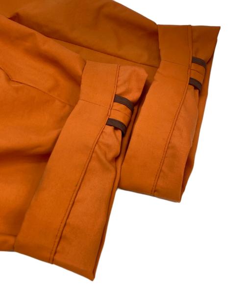 TOMORROW LAND（トゥモローランド）TOMORROW LAND (トゥモローランド) コットンナイロンツイル ステンカラーコート オレンジ サイズ:Mの古着・服飾アイテム
