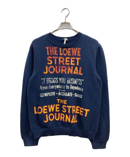 LOEWE（ロエベ）LOEWE (ロエベ) Street Journalセーター ネイビー サイズ:Lの古着・服飾アイテム