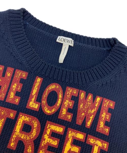 LOEWE（ロエベ）LOEWE (ロエベ) Street Journalセーター ネイビー サイズ:Lの古着・服飾アイテム