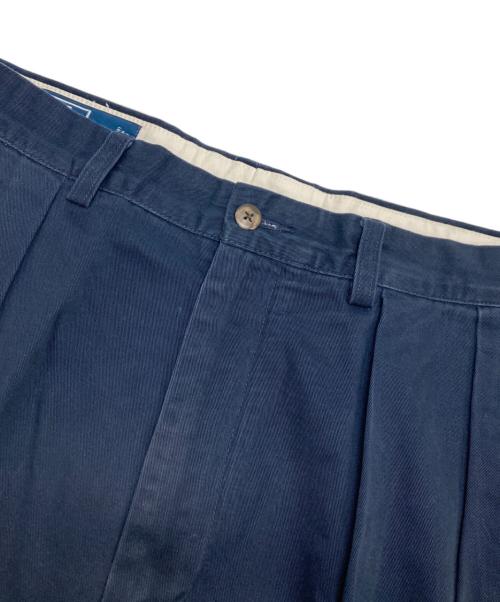 POLO RALPH LAUREN（ポロ・ラルフローレン）POLO RALPH LAUREN (ポロ・ラルフローレン) タック入りチノパン ネイビー サイズ:31/30の古着・服飾アイテム