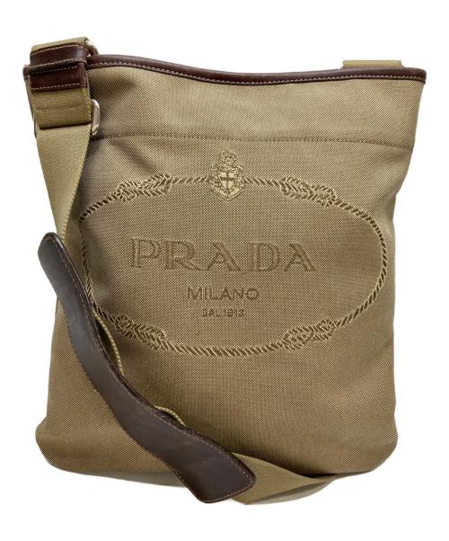 PRADA（プラダ）PRADA (プラダ) ショルダーバッグ ベージュ・ブラウンの古着・服飾アイテム