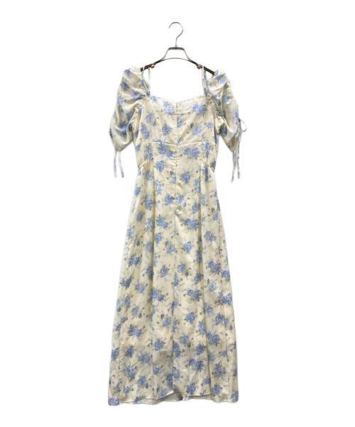 Snidel（スナイデル）Snidel (スナイデル) ROSEプリントワンピース イエロー サイズ:1 未使用品の古着・服飾アイテム