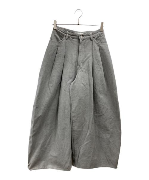 Snidel（スナイデル）Snidel (スナイデル) カーブデニムワイドパンツ グレー サイズ:1の古着・服飾アイテム