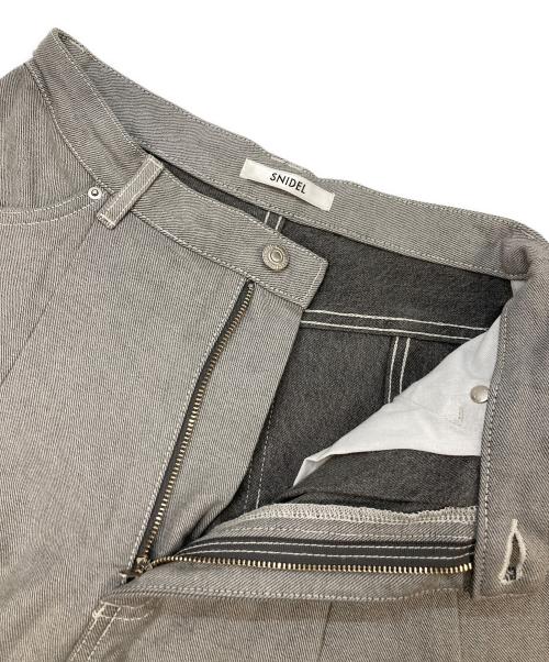 Snidel（スナイデル）Snidel (スナイデル) カーブデニムワイドパンツ グレー サイズ:1の古着・服飾アイテム