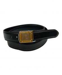 must de cartier（マストドゥカルティエ）の古着「レザーベルト」｜ブラック