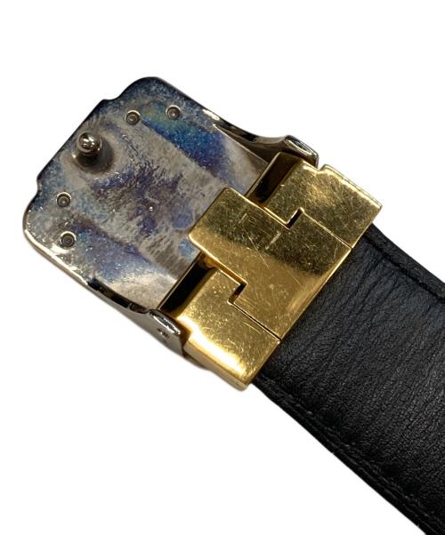 must de cartier（マストドゥカルティエ）must de cartier (マストドゥカルティエ) レザーベルト ブラックの古着・服飾アイテム