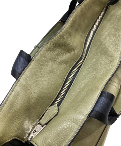 COACH（コーチ）COACH (コーチ) スムース レザー ユーティリティー トート バッグ オリーブの古着・服飾アイテム