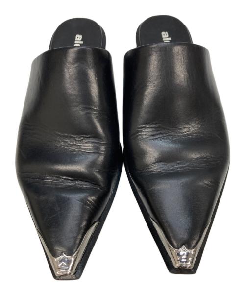 ALEXANDER WANG（アレキサンダー・ワン）ALEXANDER WANG (アレキサンダー・ワン) Sullivan Calf Pointy Mules ブラック サイズ:37の古着・服飾アイテム