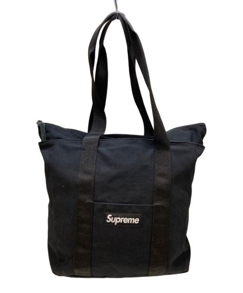 SUPREME（シュプリーム）SUPREME (シュプリーム) CANVAS TOTE BAG ブラックの古着・服飾アイテム
