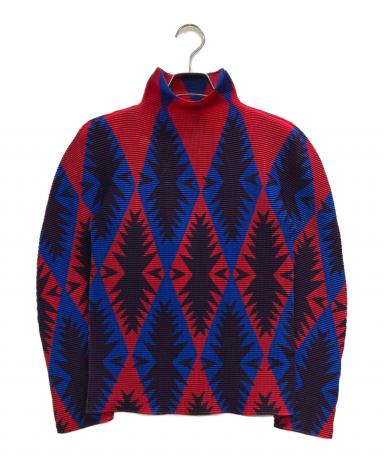 中古・古着通販】ISSEY MIYAKE (イッセイミヤケ) 総柄 ハイネック