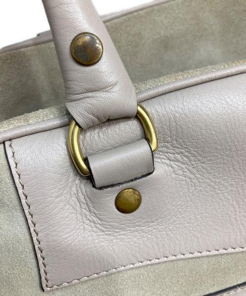 J&M DAVIDSON（ジェイ＆エム デヴィッドソン）J&M DAVIDSON (ジェイ＆エム デヴィッドソン) スウェードボストンバッグ ピンク×ベージュの古着・服飾アイテム