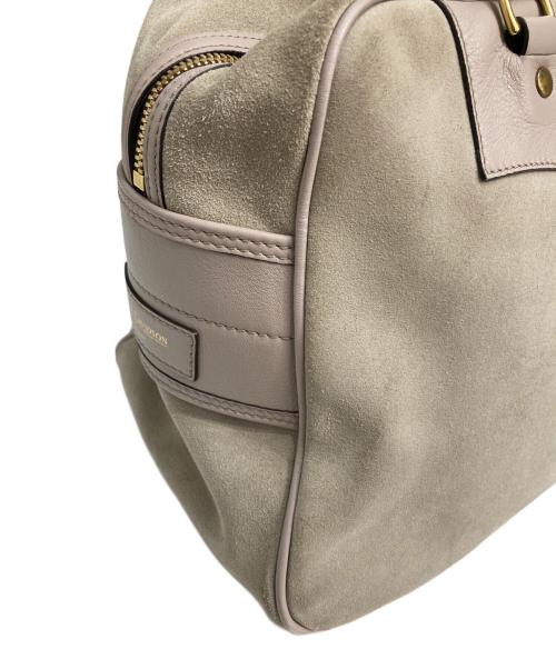 J&M DAVIDSON（ジェイ＆エム デヴィッドソン）J&M DAVIDSON (ジェイ＆エム デヴィッドソン) スウェードボストンバッグ ピンク×ベージュの古着・服飾アイテム