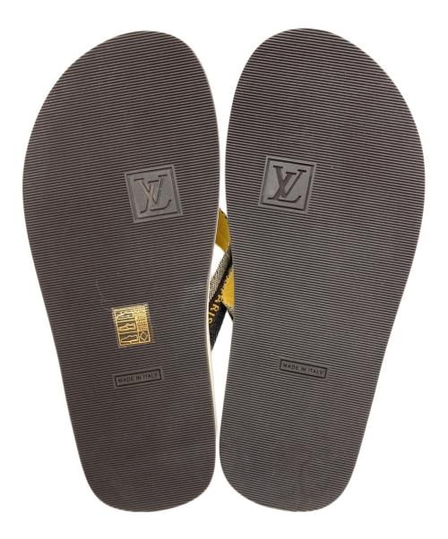 LOUIS VUITTON（ルイ ヴィトン）LOUIS VUITTON (ルイ ヴィトン) モノグラムビーチサンダル ベージュ×ブラウン サイズ:6の古着・服飾アイテム
