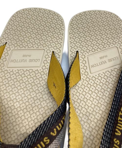 LOUIS VUITTON（ルイ ヴィトン）LOUIS VUITTON (ルイ ヴィトン) モノグラムビーチサンダル ベージュ×ブラウン サイズ:6の古着・服飾アイテム