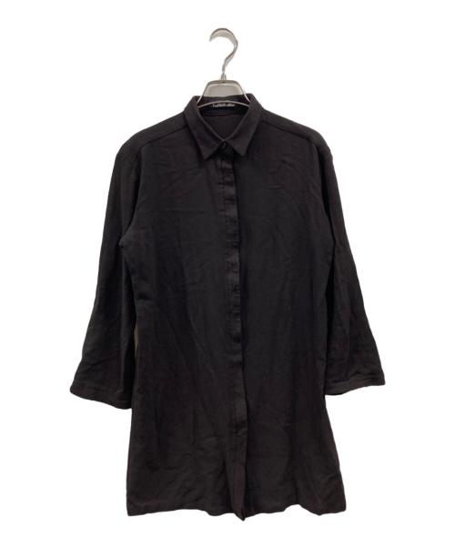 ISSEY MIYAKE PERMANENTE（イッセイミヤケ ペルマネンテ）ISSEY MIYAKE PERMANENTE (イッセイミヤケ ペルマネンテ) 比翼シャツ ブラウン サイズ:不明(実寸参照)の古着・服飾アイテム