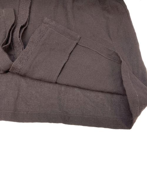 ISSEY MIYAKE PERMANENTE（イッセイミヤケ ペルマネンテ）ISSEY MIYAKE PERMANENTE (イッセイミヤケ ペルマネンテ) 比翼シャツ ブラウン サイズ:不明(実寸参照)の古着・服飾アイテム