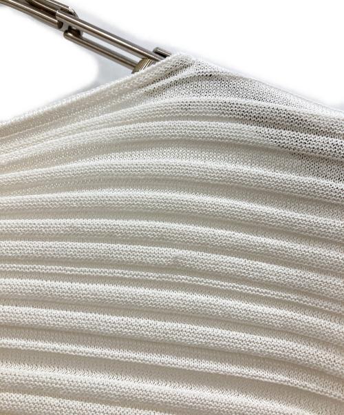 PLEATS PLEASE（プリーツプリーズ）PLEATS PLEASE (プリーツプリーズ) PAPER BOUNCE KNIT アイボリー サイズ:-の古着・服飾アイテム