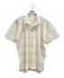 HOMME PLISSE ISSEY MIYAKE（オム プリッセ イッセイ ミヤケ）の古着「LACE GRID PLEATS」｜ベージュ×ホワイト