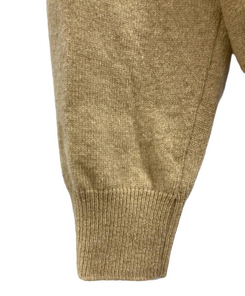 PLAY COMME des GARCONS（プレイコムデギャルソン）PLAY COMME des GARCONS (プレイコムデギャルソン) ハートロゴウールカーディガン ベージュ サイズ:Lの古着・服飾アイテム