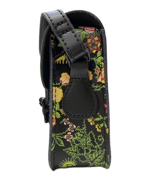 Dr.Martens（ドクターマーチン）Dr.Martens (ドクターマーチン) 花柄ミニサッチェルバッグ ブラックの古着・服飾アイテム