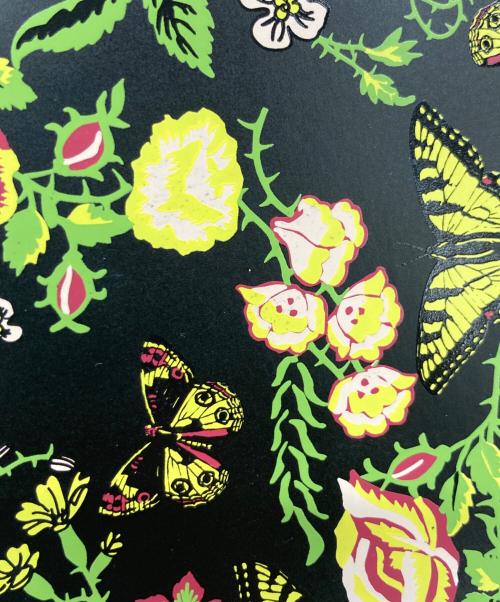 Dr.Martens（ドクターマーチン）Dr.Martens (ドクターマーチン) 花柄ミニサッチェルバッグ ブラックの古着・服飾アイテム