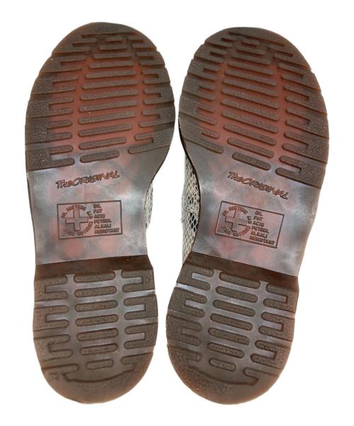Dr.Martens（ドクターマーチン）Dr.Martens (ドクターマーチン) ヘビ柄 エイドリアン スナッフル ローファー　タッセルローファー ブラック×グレー サイズ:USＭ7の古着・服飾アイテム