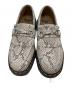 Dr.Martens (ドクターマーチン) ヘビ柄 エイドリアン スナッフル ローファー　タッセルローファー ブラック×グレー サイズ:USＭ7：15000円
