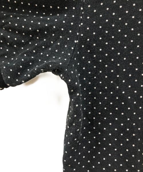 DOLCE & GABBANA（ドルチェ＆ガッバーナ）DOLCE & GABBANA (ドルチェ＆ガッバーナ) ドットポロシャツ ブラック×ホワイト サイズ:44の古着・服飾アイテム