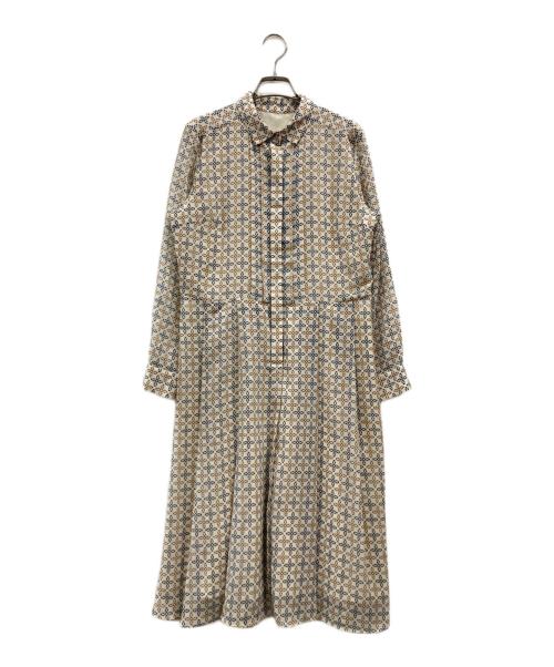 MACKINTOSH LONDON（マッキントッシュ ロンドン）MACKINTOSH LONDON (マッキントッシュ ロンドン) シャツワンピース ベージュ サイズ:40の古着・服飾アイテム