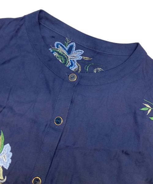 GRACE CONTINENTAL（（グレースコンチネンタル）GRACE CONTINENTAL (（グレースコンチネンタル) ボタニカルワンピs-ウ ネイビー サイズ:38の古着・服飾アイテム