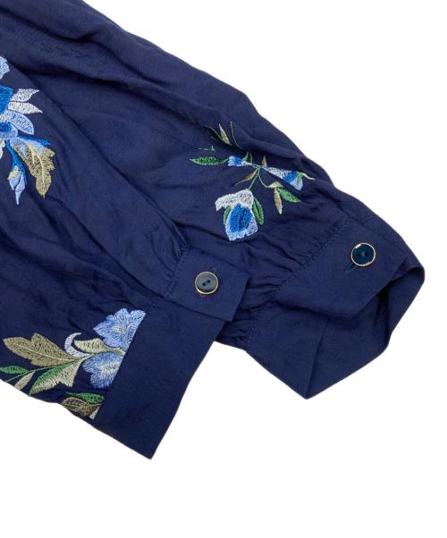 GRACE CONTINENTAL（（グレースコンチネンタル）GRACE CONTINENTAL (（グレースコンチネンタル) ボタニカルワンピs-ウ ネイビー サイズ:38の古着・服飾アイテム