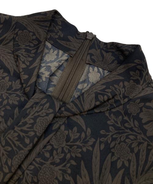 MACKINTOSH LONDON（マッキントッシュ ロンドン）MACKINTOSH LONDON (マッキントッシュ ロンドン) ボタニカルギャザーワンピ―ス ブラウン サイズ:38の古着・服飾アイテム
