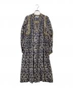 ISABEL MARANT ETOILEイザベルマランエトワール）の古着「フラワープリントワンピース」｜ブラウン