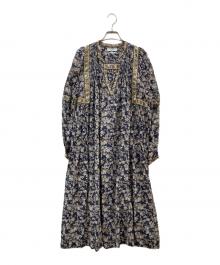 ISABEL MARANT ETOILE（イザベルマランエトワール）の古着「フラワープリントワンピース」｜ブラウン