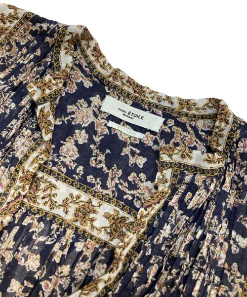 ISABEL MARANT ETOILE（イザベルマランエトワール）ISABEL MARANT ETOILE (イザベルマランエトワール) フラワープリントワンピース ブラウン サイズ:36の古着・服飾アイテム
