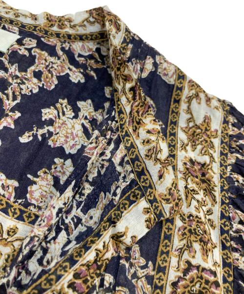 ISABEL MARANT ETOILE（イザベルマランエトワール）ISABEL MARANT ETOILE (イザベルマランエトワール) フラワープリントワンピース ブラウン サイズ:36の古着・服飾アイテム