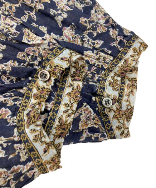 ISABEL MARANT ETOILE（イザベルマランエトワール）ISABEL MARANT ETOILE (イザベルマランエトワール) フラワープリントワンピース ブラウン サイズ:36の古着・服飾アイテム