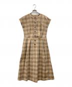 MACKINTOSH LONDONマッキントッシュ ロンドン）の古着「ハイカウントエンザイムワンピース」｜ベージュ