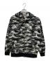 A BATHING APE（アベイシングエイプ）の古着「BAPE Palm Tree Camo Relaxed Fit Shark Full Zip Hoodie」｜ホワイト×ブラック
