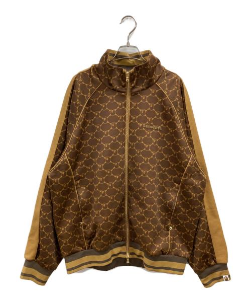 A BATHING APE（アベイシングエイプ）A BATHING APE (アベイシングエイプ) COLLEGE MONOGRAM LOGO RELAXED FIT TRACK JACKET ブラウン サイズ:Lの古着・服飾アイテム