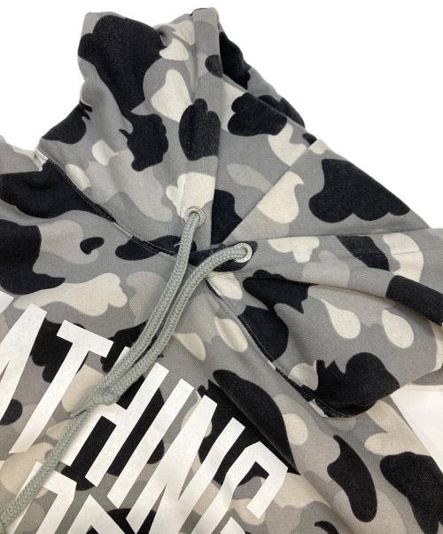 A BATHING APE（アベイシングエイプ）A BATHING APE (アベイシングエイプ) カモ柄パーカー グレー サイズ:XLの古着・服飾アイテム