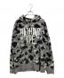 A BATHING APE（アベイシングエイプ）の古着「カモ柄パーカー」｜グレー