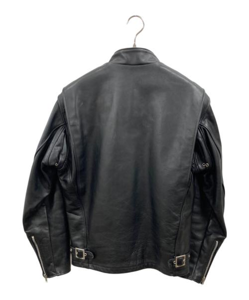 Schott（ショット）Schott (ショット) 641ファーライナー付きシングルライダースジャケット ブラック サイズ:38の古着・服飾アイテム