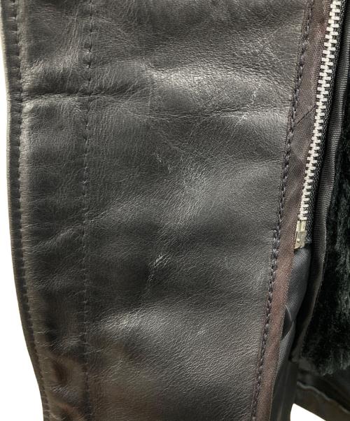 Schott（ショット）Schott (ショット) 641ファーライナー付きシングルライダースジャケット ブラック サイズ:38の古着・服飾アイテム